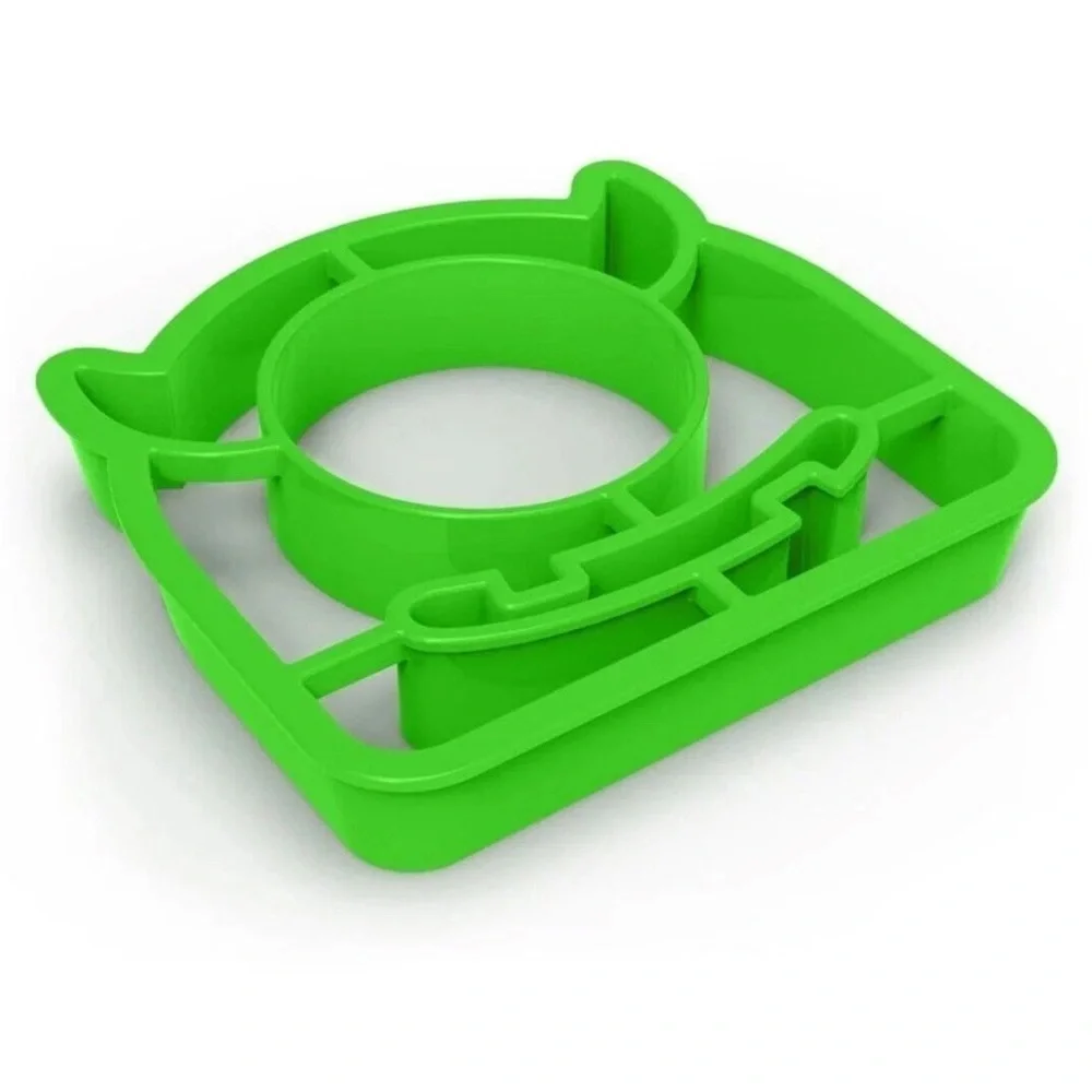 Monster Shaped Silicone Egg Mold Bento Lunchbox kids Fun Food Cutter Sandwich